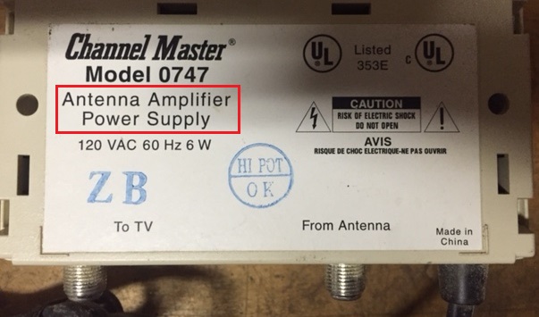 Ultra Mini 4 TV Signal Distribution Amplifier & Booster CM 3414